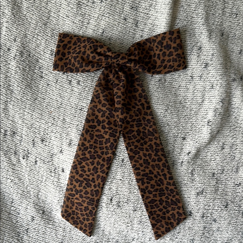 NWOT J. Crew • Leopard Bow Hair Clip